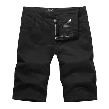 

Shorts Mens Bermuda 2018 Summer MAN Beach Hot Cargo Solid Color Cotton Men Boardshorts Male Brand Men'S Short Casual Fitness