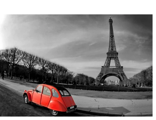 Paris Eiffel Tower Landscape Wall Posters HD Large Modern Bedroom Home Decor Poster Sticker | Дом и сад