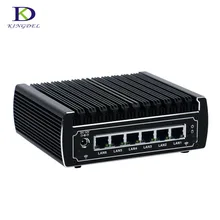 DDR4 Mini PC 8G RAM+256G SSD+1TB HDD HTPC Computer with 6*LAN 1*COM Intel Celeron 3865U Dual Core i3 7100U Desktop TV BOX win10