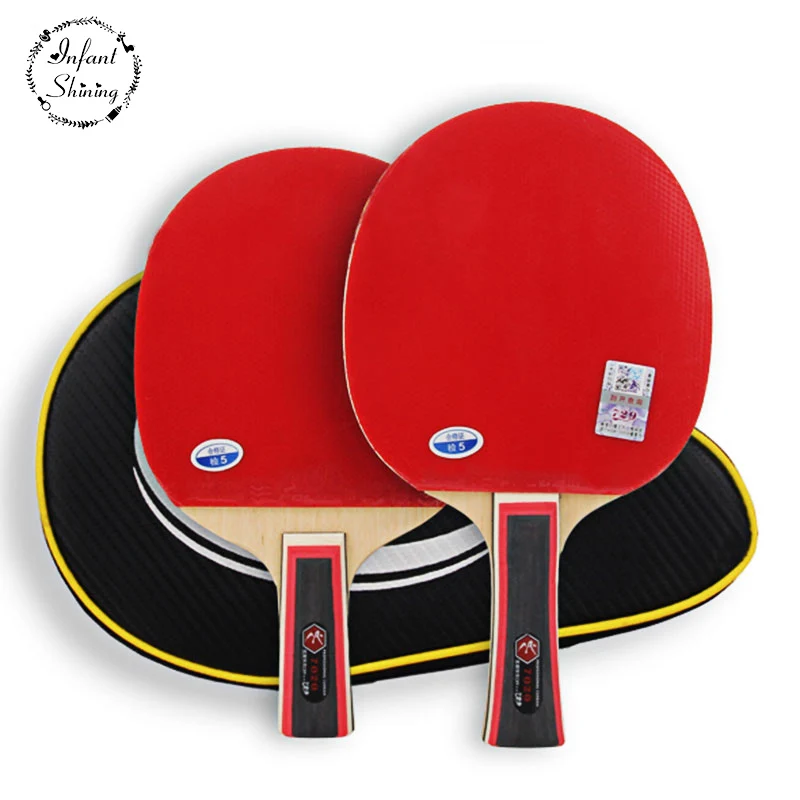 Competition for seven star table tennis racket racket double reverse