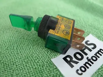 

WATERPROOF 12V GREEN UNIVERSAL LED TOGGLE SWITCH FOR CAR BOAT MARINE G14D 50pcs
