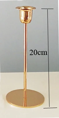 Блестящие вечерние, Золотая свеча держатели, подсвечник с орнаментом, свадьба центральный, домашняя Свадебная вечеринка Рождественское украшение бара - Цвет: H20cm