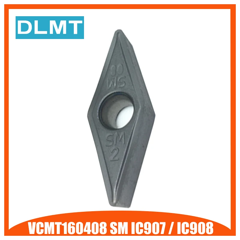 VCMT160408 SM IC907/IC908 10 шт. внешние токарные инструменты VCMT 160408 твердосплавные вставки
