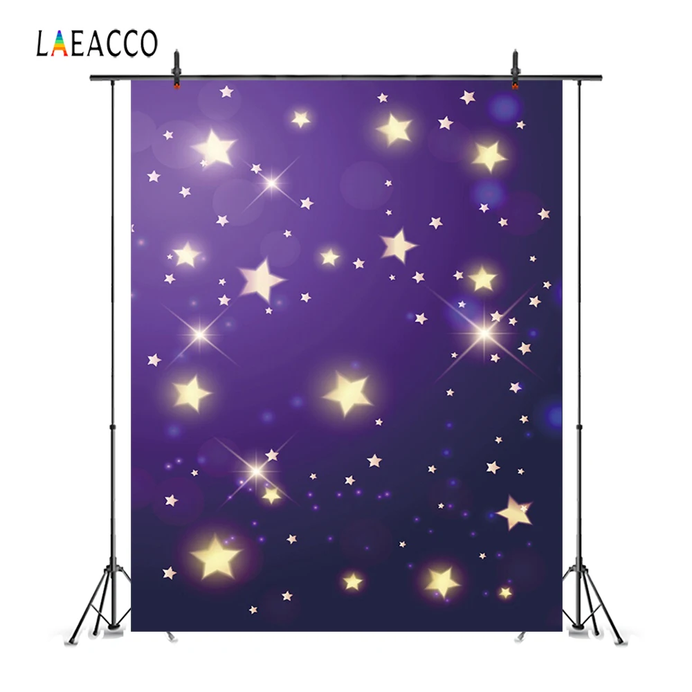 Laeacco Dreamy Glitter Star Light Bokeh Baby Newborn graphic Backgrounds Customized graphy Backdrops For Studio in Background from Consumer