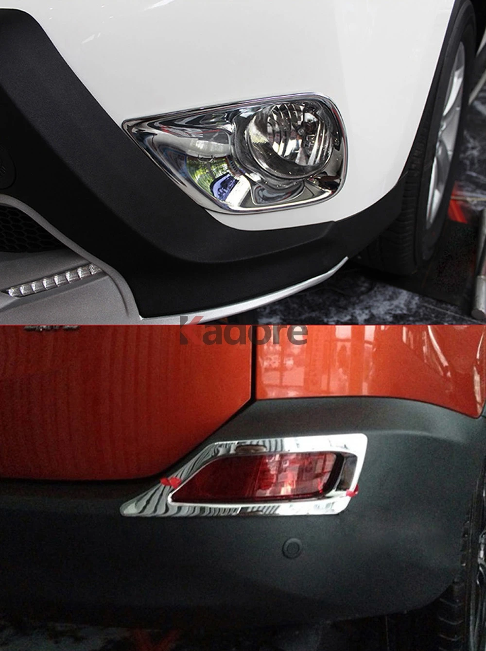 Для Toyota RAV4 RAV 4 2013 ABS хромированный передний задний противотуманный светильник, противотуманный светильник, накладка на рамку, наклейка, внешние аксессуары