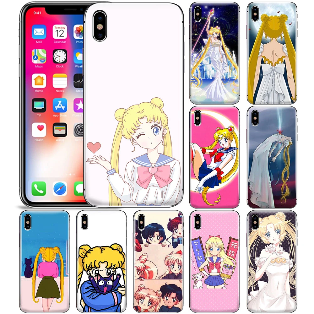 アニメ美少女戦士セーラームーンかわいいバニールナ漫画プリント携帯電話tpuケースiphone 5 6 7 8 プラスxr Xs 11 プロマックス 19 Phone Case Covers Aliexpress