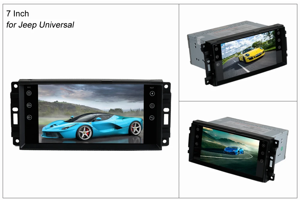 Discount SINOSMART 4 Core/8 Core CPU 2G RAM Android 8.1 Car GPS Navigation Player for Jeep Compass Wrangler Renegade Patriot Cherokee 3