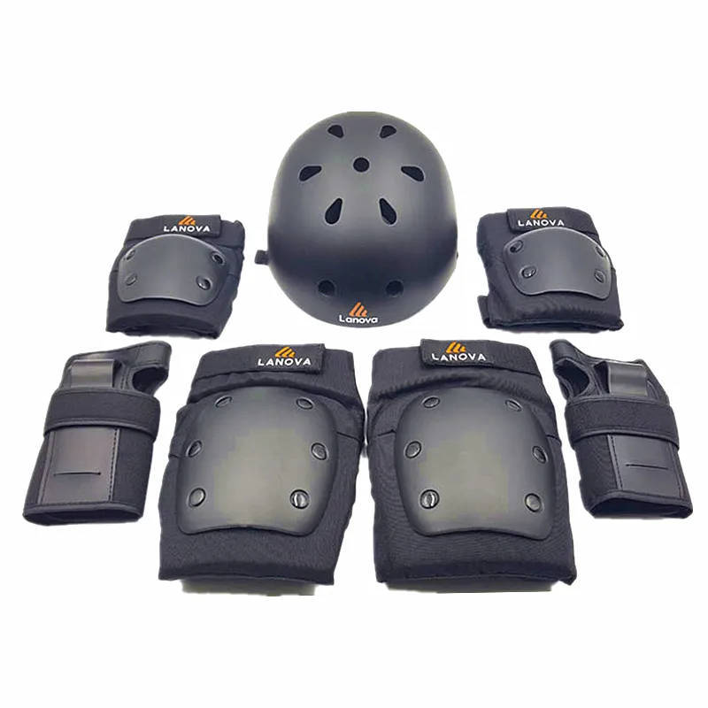 Prix pour LANOVA7pcs/Ensemble de protection patins Ensemble Genouillères Coudières Poignet Protecteur casque Protection pour Scooter Vélo Rouleau De Patinage Prix pour LANOVA7pcs/Ensemble de protection patins Ensemble Genouillères Coudières Poignet Protecteur casque Protection pour Scooter Vélo Rouleau De Patinage