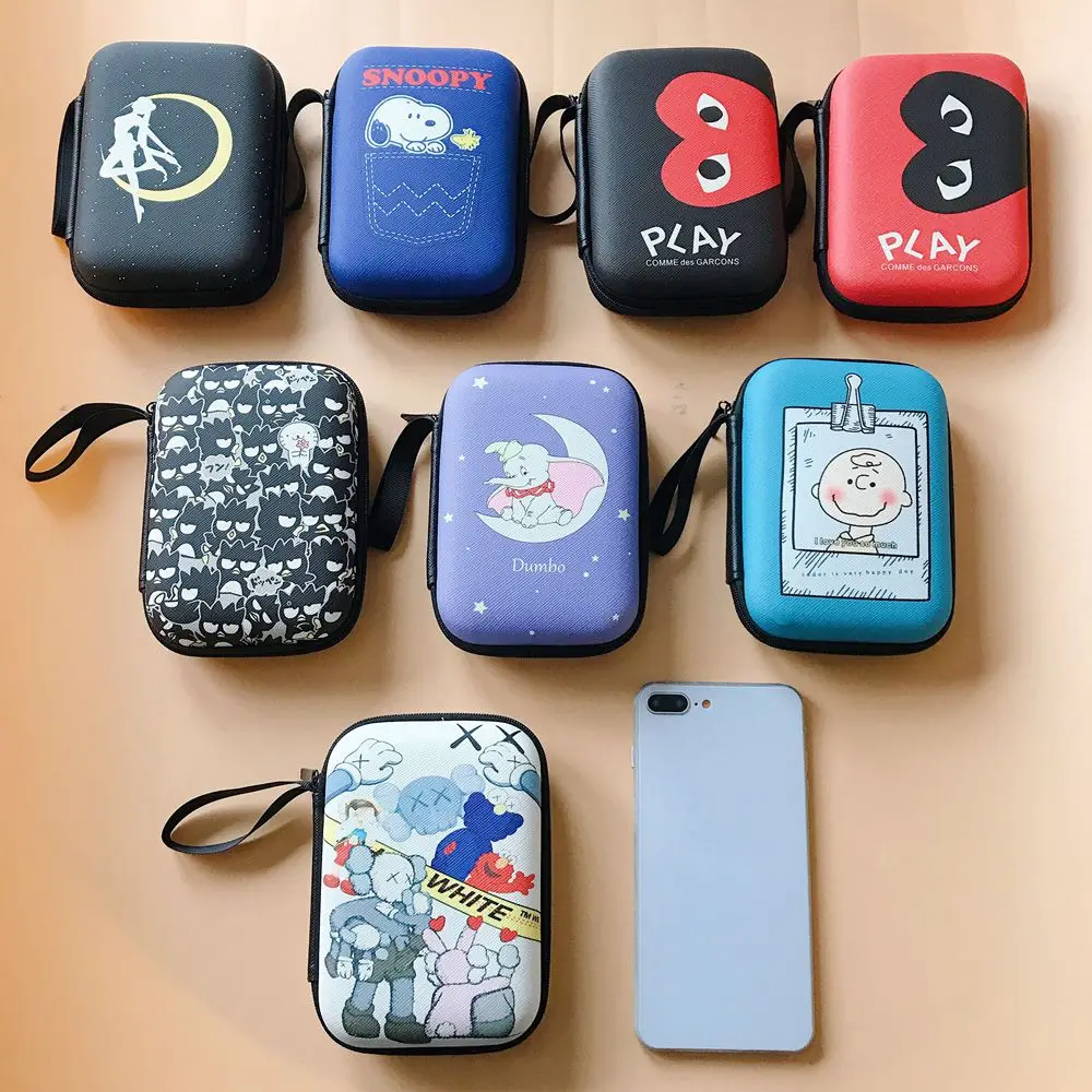 

High Capacity Headphone Data Cable Storage Carrying Hard Bag Box Case For Earphone Headset Line USB Flash Drive Keys Accessories