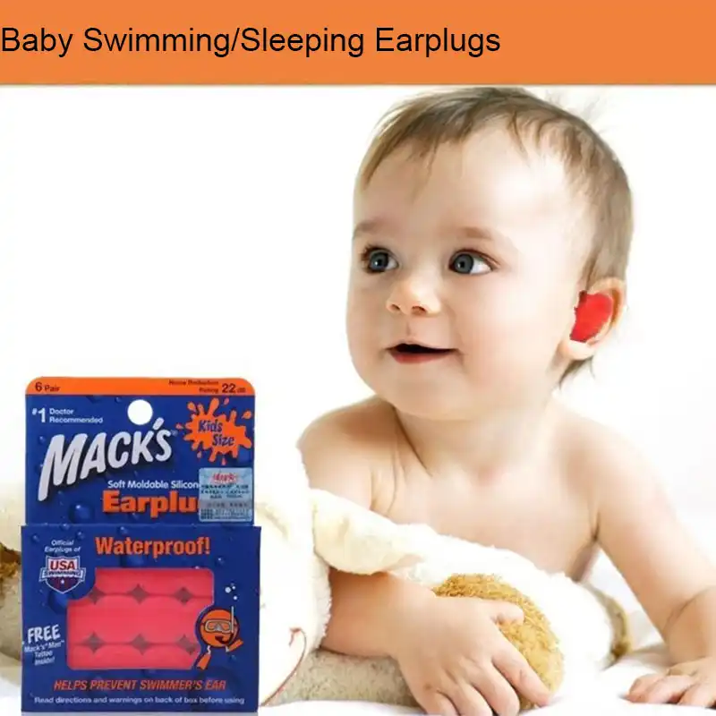 Silicone Waterproof Swim Ear Plugs Swimmers Adult Kids Children Earplugs 3 sets