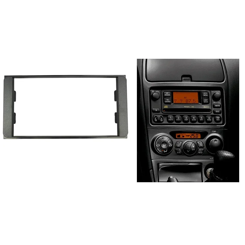 Для Toyota Land Cruiser RAV4 фасции Радио DVD Dash монтаж двойной Din стерео панель Установка отделка комплект лицевая рамка