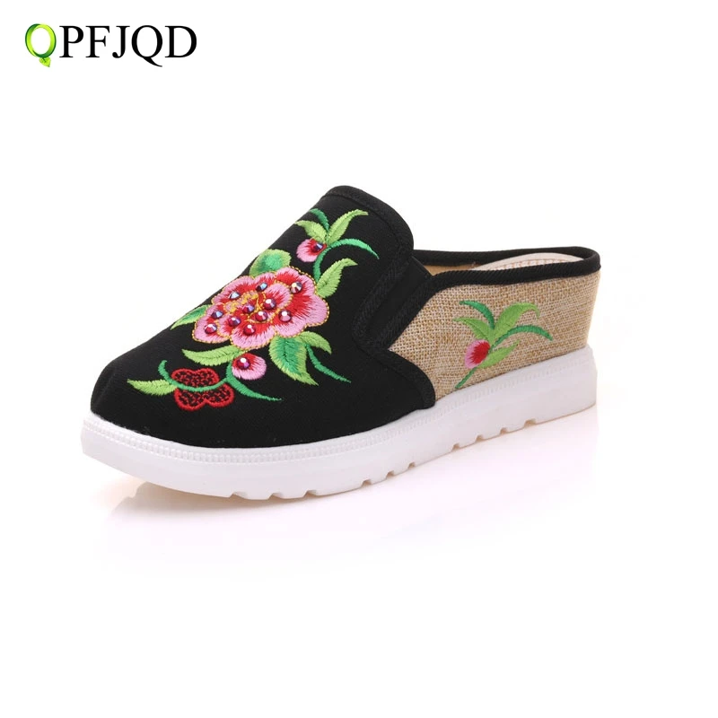 flower slip on shoes