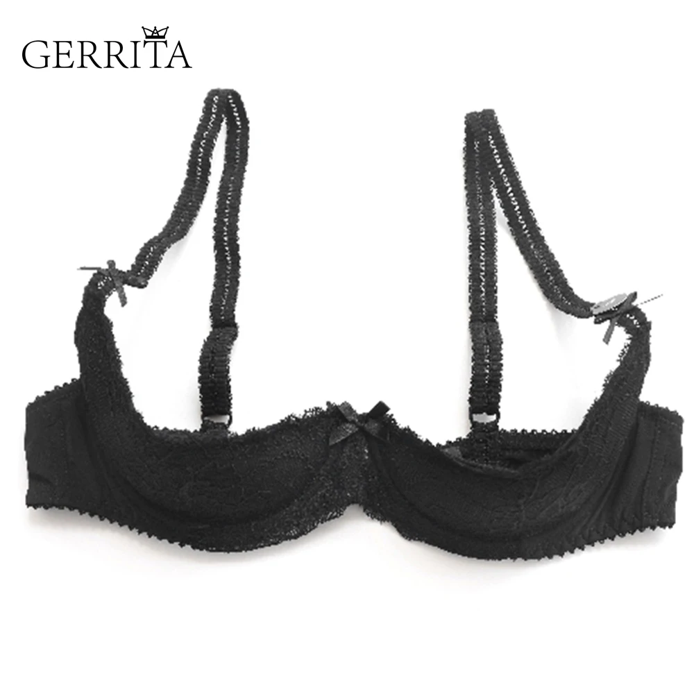 GERRITA المرأة مثير البرازيلي رفع 2 سنتيمتر الصدر سادة الدانتيل بسيط شريط المرأة دفع ما يصل الصدرية الإسفنج الحصير الثدي الصدرية النوم الملابس ا...