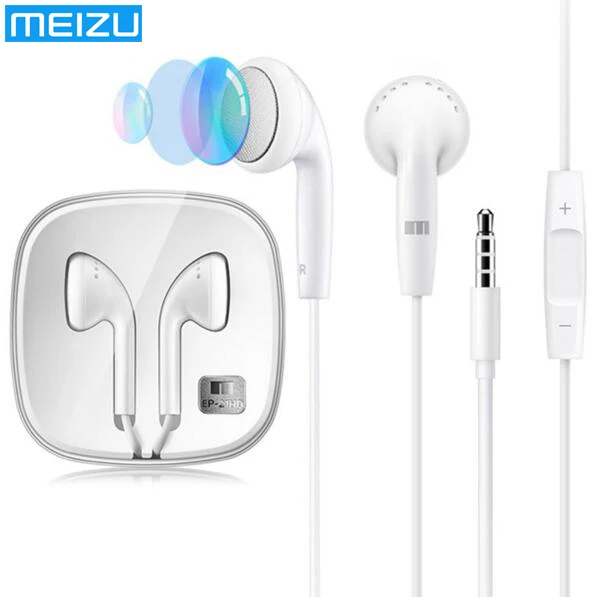 

Original MEIZU EP21HD ep21 HIFI Earphone stereo sound with Mic Volume control for MEIZU xiaomi redmi 4 pro mi5 note 4 3 pro