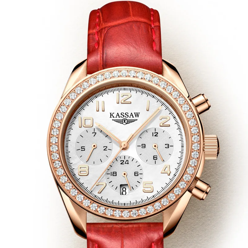 

2019 Watch Woman Automatic Mechanics Waterproof Hollow Out Noctilucent Latest Diamond Belt Trend Surface Fashion Casual K814