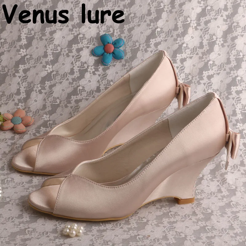 Chaussures compensées nude Outlet