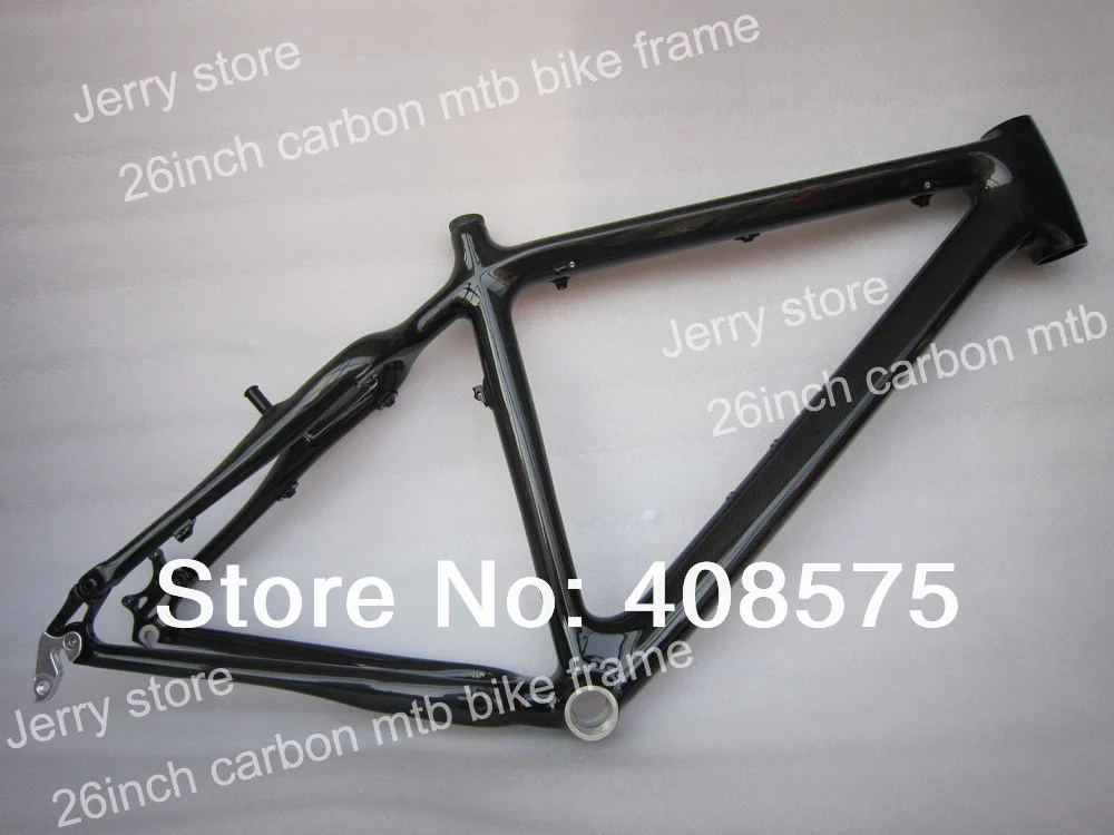 

carbon bike mountain frame,compatible V-brake and disc brake 26inch frame MTB bike frame 17 size