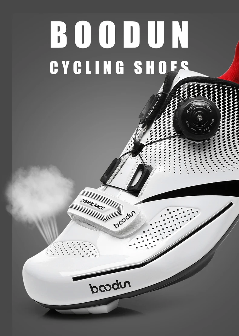 Boodun велосипедная обувь Нескользящая дорожная обувь вентиляционная велосипедная обувь Ультралегкая спортивная гоночная обувь