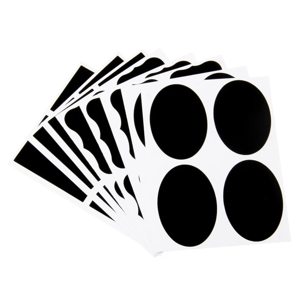 

36pcs Free shipping 3 Designs 24pcs/lot Vinyl Chalkboard Label Stickers,Modern kitchen Organizing Chalkboard Stickers Decor