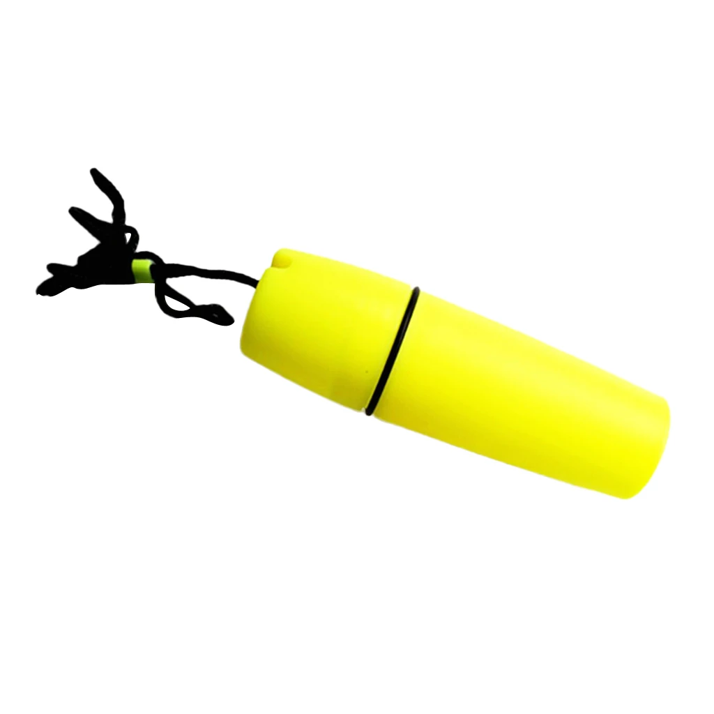 Durable ABS plastic Compact Waterproof Dry Container Bottle Float & Lanyard for Scuba Dive Scuba Diving Snorkeling Surfing Kayak