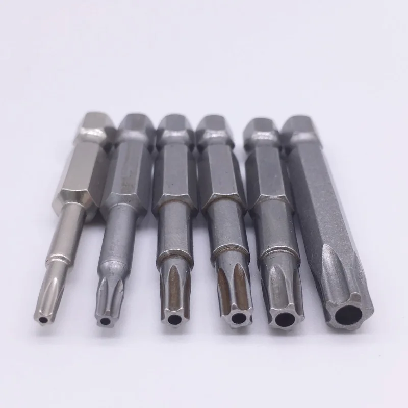 Security Screw Bits 5 Star with Hole T10 T15 T20 T25 T27 T40