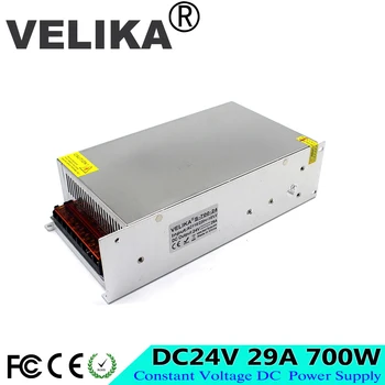 

Best quality Regulated DC24V 29A 700W Switching Power Supply Driver Transformer 110 220V AC Input to DC 24V SMPS for LED Strip