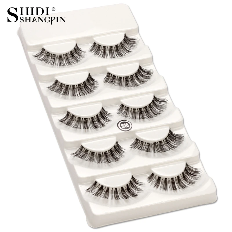 5 Pairs Natural Handmade Fake Eye Lashes False Eyelashes Brand Makeup Thick Lashes Eyelash