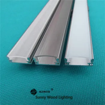 

10pcs/lot 20inch 0.5m led aluminium profile for 3528/5050/5630 strip,led profile with cover for 12mm hard strip AP-17.5x7
