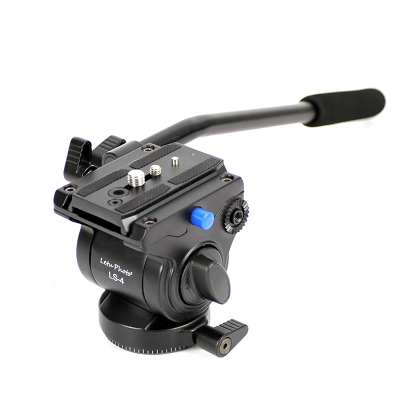XILETU Video Tripod Head with Flat Base & Removeable Handle Grip for Canon Nikon Sony DSLR Camera Camcorder Shooting Filming |