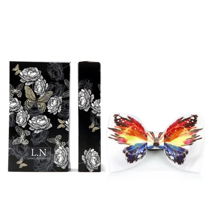Высокое качество галстук-бабочка красочный принт дизайн полиэстер галстук-бабочка креативные галстуки для мужчин рубашка галстук для мужчин свадебный подарок - Цвет: Paper box