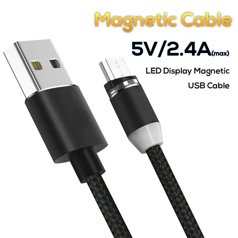 Type-C USB Magnetic Charger Cable For iphone Samsung Galaxy S8 S9 S10 Plus S10e A50 A30 A70 J6 A8 Note 9 M30 M20 Micro USB