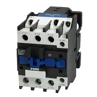 

CJX2-3201 LC1 AC Contactor 32A 3 Phase 3-Pole NC Coil Voltage 380V 220V 110V 36V 24V 50/60Hz Din Rail Mount 3P+1NC Normal Close