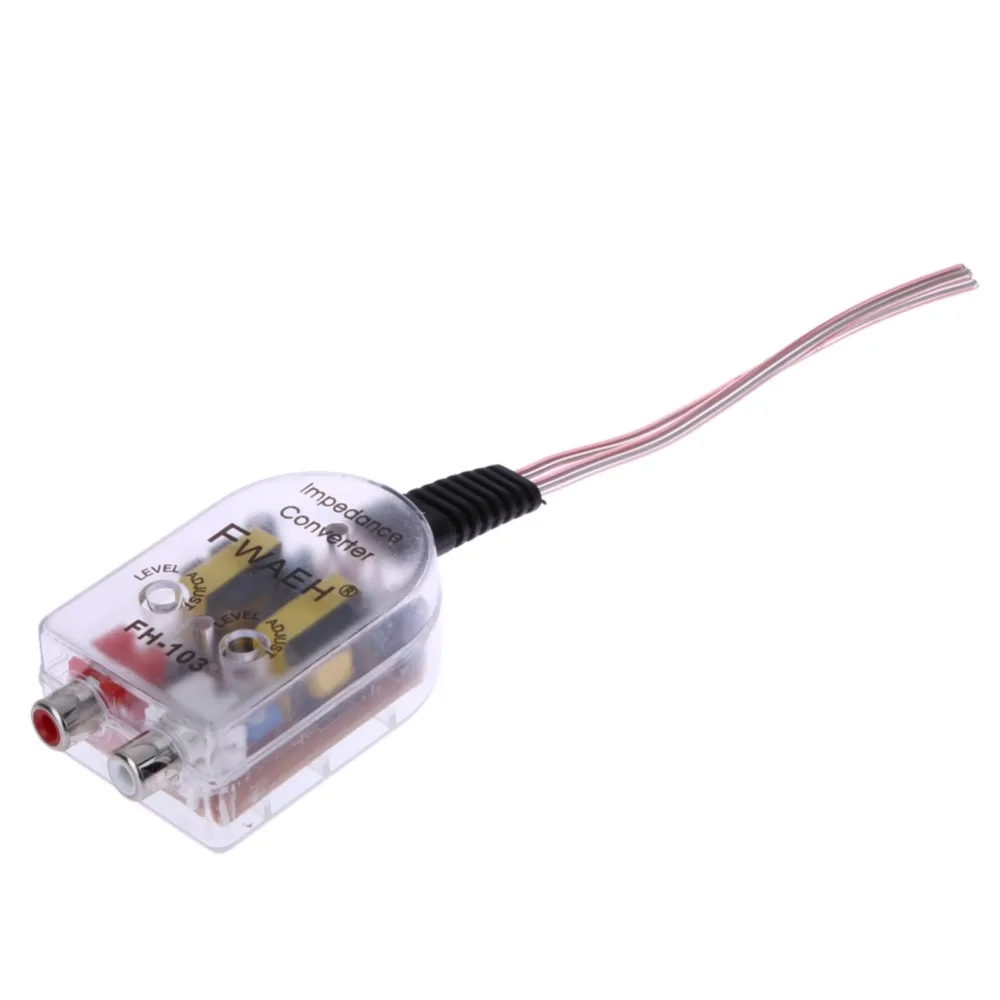 범용 자동차 스테레오 라디오 스피커, RCA 라인 오디오 임피던스 변환기