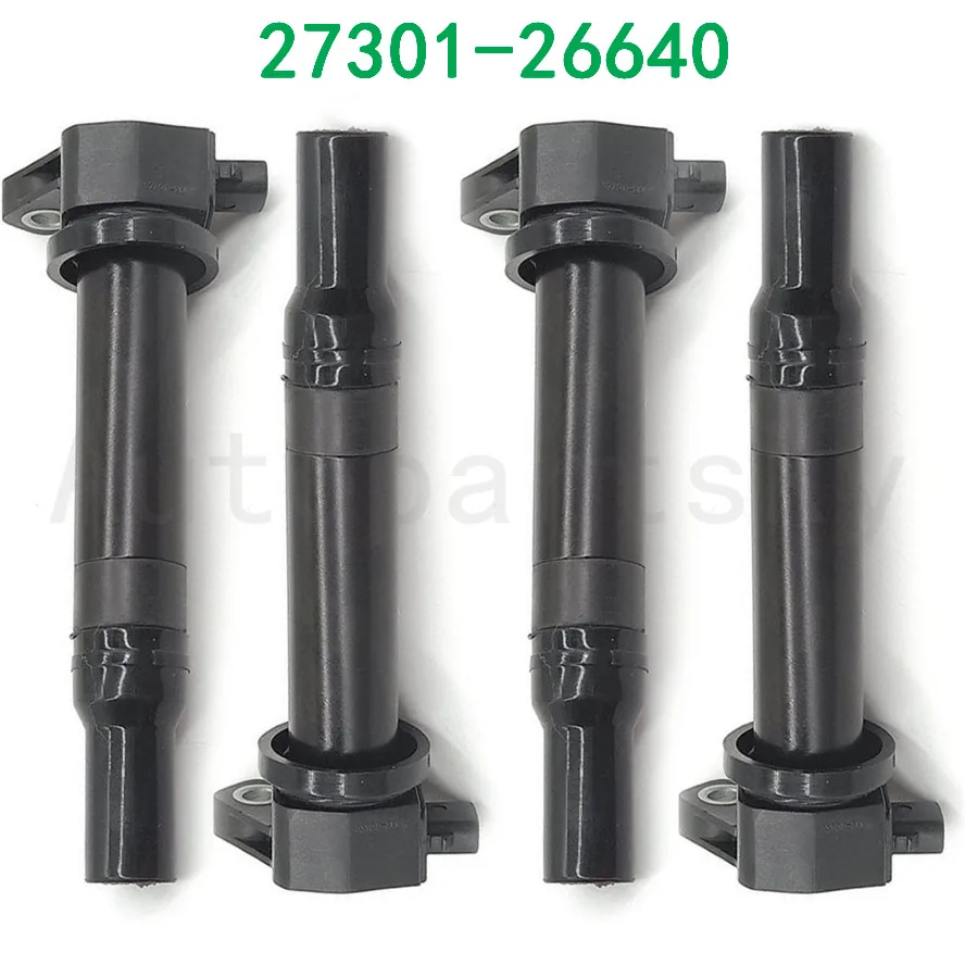 [4 шт./лот] OEM 27301-26640 катушки зажигания для 2006-2011 Hyundai Accent Kia Rio Rio5 1.6L 21ICPA514 5C1586 610-50103 UF499