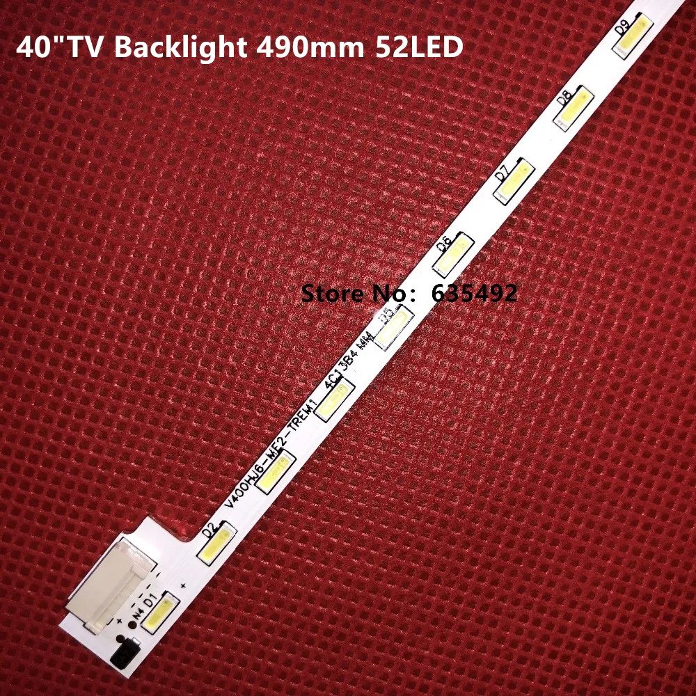 10 шт. светодиодный Подсветка для LCD-40V3A M00078 N31A51P0A N31A51POA V400HJ6-LE8 бар света V400HJ6-ME2-TREM1 1 шт = 49 см (490 мм) 52 светодиодный