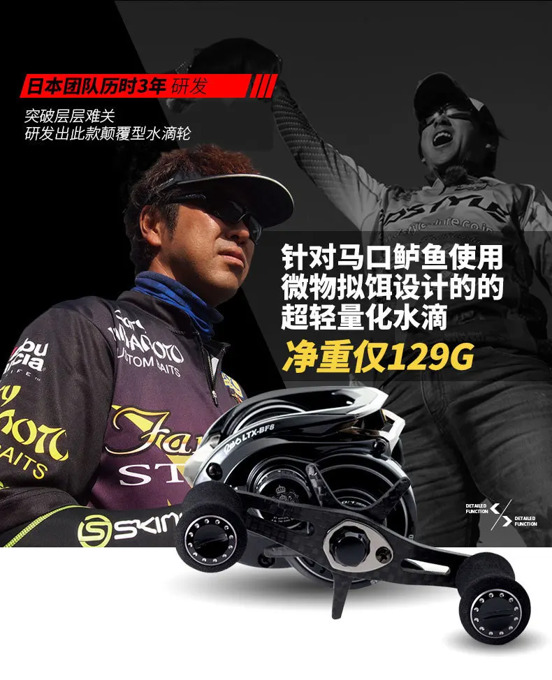Honno ABU 人気 1 Dollar 129 C6 REVO オリジナルアブガルシア 10bb Mushi States 5.5 LTX/BF8 8.0: グラム Baitcasting USD 軽量カーボンリール United キロ 釣りリール 2 Honno ABU 人気 1 2