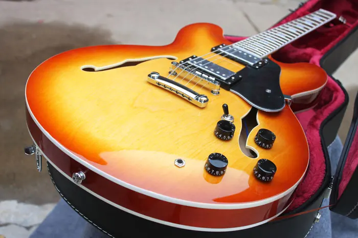 

Best Price Custom Shop ES335 ~~~ BLOCK Electric Guitar Freeshipping with Hardcase