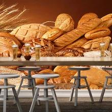 Пекарня обои, пшеница с хлебом, 3D современная Фреска используется для ресторана кафе фон обои papel де parede домашний декор