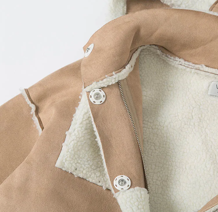 suede leather coat camel 12