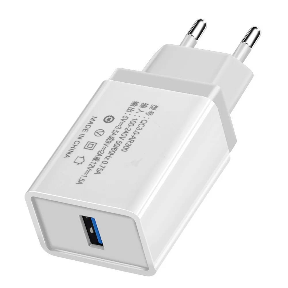 سريع شاحن QC3.0 18 W USB الطاقة الرئيسية الحائط سريعة محول الشحن ل فون X 8 4 5 6 7 زائد xiaomi سامسونج الهاتف المحمول