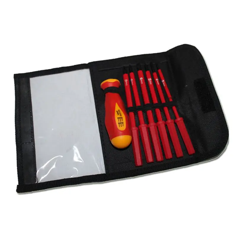 

PENGGONG 7 in 1 Multifunction Screwdriver Set Magnetic Chromium vanadium alloy steel Screw Driver Slotted Phillips Screwdriver