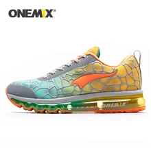Onemix Для Мужчин's Кроссовки для бега Большие размеры Спорт на открытом воздухе Кроссовки дышащий Zapatillas Hombre легкий Обувь для прогулок Размер 39-47
