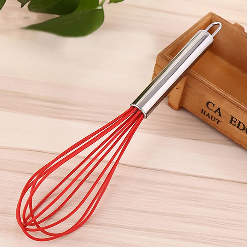 LUCOG Premium Silicone Whisk with Heat Resistant Non Stick Silicone