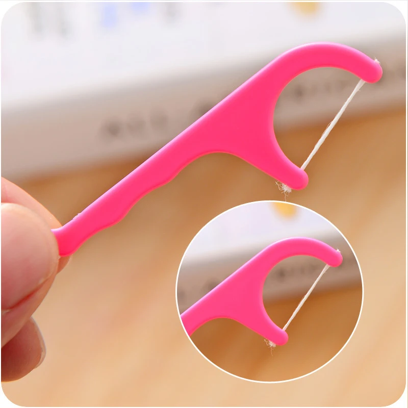 

Portable 25 Pcs Plastic Dental Floss Stick Nylon Wire Teeth Care Cleaner Tooth Cleaning Tools Set For Oral Hygiene