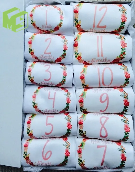 Culbutomind от 1 месяца до 12 месяцев ежемесячный Детский боди для малышей день рождения