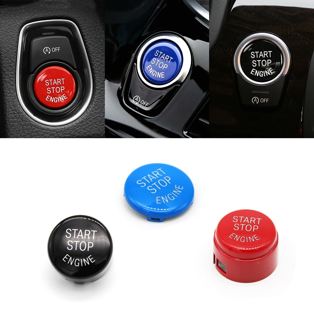 1pc Engine Start Stop Switch Button Replace Cover For BMW 1 3 5 7 F10 F25