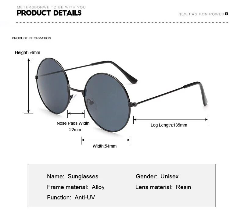 Ретро Круглые Солнцезащитные очки для мужчин и женщин, фирменный дизайн, UV400, Ретро стиль, металлическая оправа, солнцезащитные очки, мужские, женские, модные, Lunette De Soleil