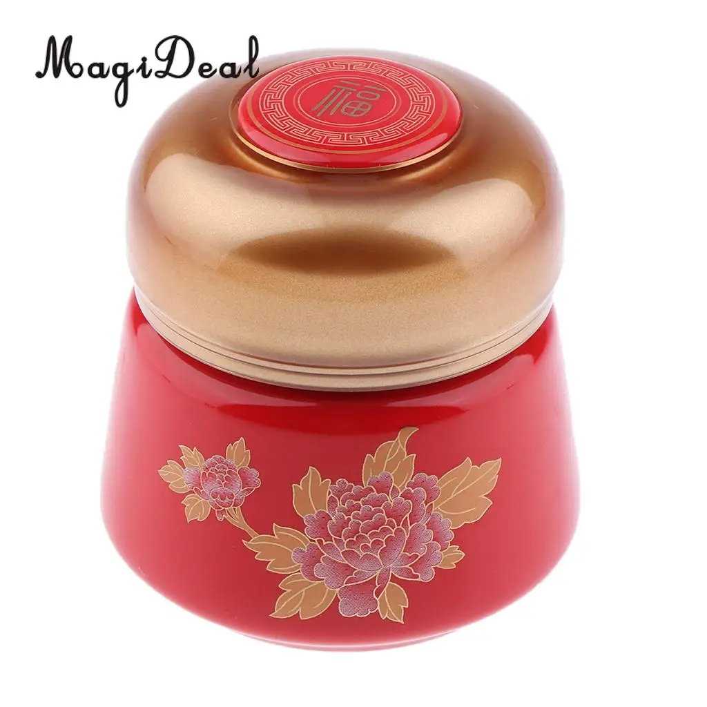 170ml Leakproof Empty Ceramic Loose Powder Makeup Case Tea Tin Pot Containers