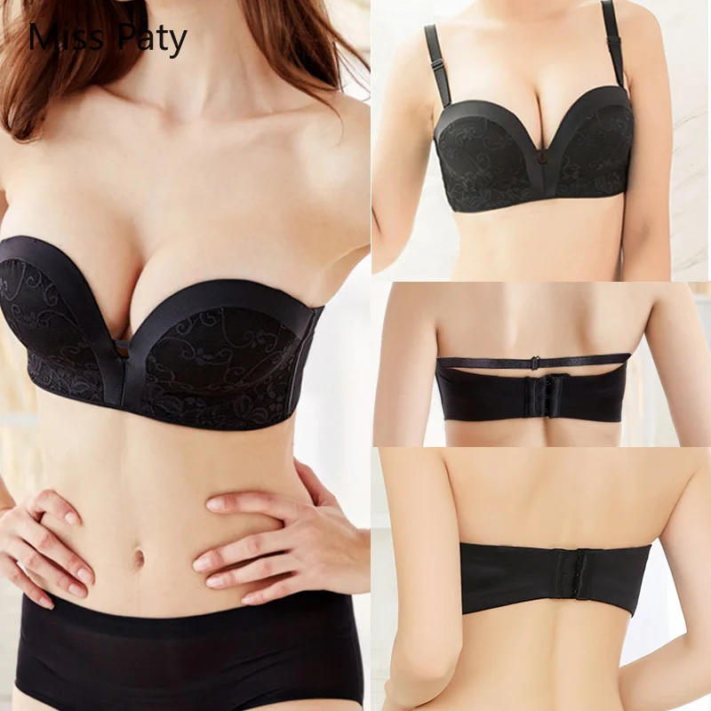 2019 New Strapless Bra Sexy Lace Top Bras For Women Wedding Dress