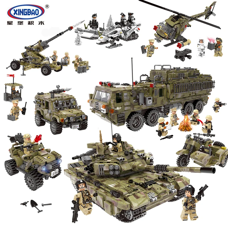 XingBao LegoINGlys Military Series World War 2 Building Blocks Armys MOC Bricks WW2 Gi Joe Figure Toys Gifts For Children XingBao LegoINGlys Military Series World War 2 Building Blocks Armys MOC Bricks WW2 Gi Joe Figure Toys Gifts For Children